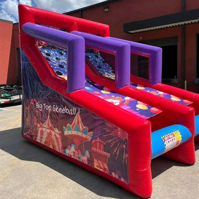 Gioco di tiro a palla gonfiabile per le feste Noleggio 2 giocatori Carnevale Giochi interattivi