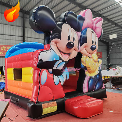 Mickey Kids Castle Play House Casa gonfiabile a rimbalzo per feste Noleggio Spedizione espressa