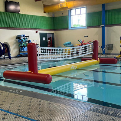 Attività acquatiche e terrestri Rete gonfiabile da pallavolo da spiaggia con design personalizzato