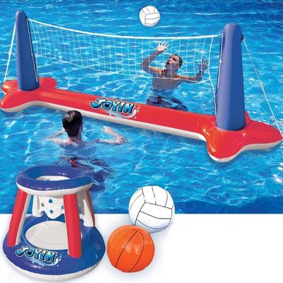 Attività acquatiche e terrestri Rete gonfiabile da pallavolo da spiaggia con design personalizzato