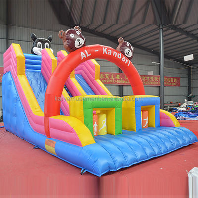 32ft 3 orsi Bouncer Trampolino casa con doppia corsia gonfiabili scivoli e durevole