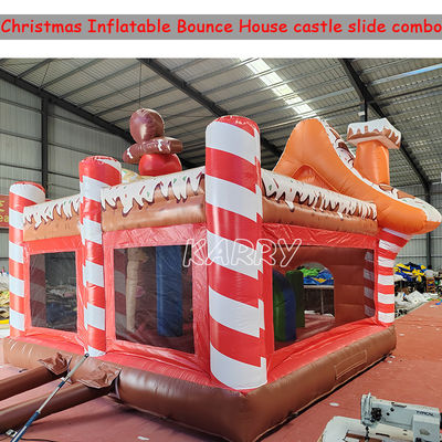 Parco di divertimenti di Natale Commerciale Bouncy Castle Combo Corso di ostacoli Slide secco gonfiabile