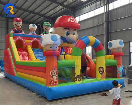 Grandi Super Mario Inflatabile Slide Corso di ostacoli per bambini e adulti giochi inclusi