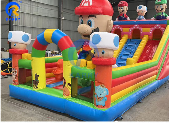 Grandi Super Mario Inflatabile Slide Corso di ostacoli per bambini e adulti giochi inclusi