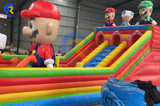 Grandi Super Mario Inflatabile Slide Corso di ostacoli per bambini e adulti giochi inclusi