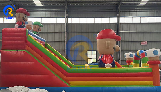 Grandi Super Mario Inflatabile Slide Corso di ostacoli per bambini e adulti giochi inclusi