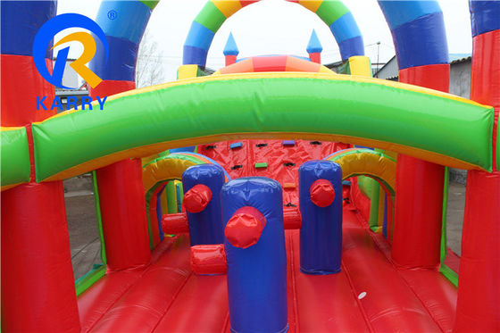 SLIDE City of Joy Corso di ostacoli gonfiabile per rimbalzo rimbalzo gonfiabili Eventi di squadra