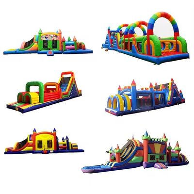 Caratteristiche PORTABLE Corso di ostacoli gonfiabile Gioco per adulti per sport e attività per bambini
