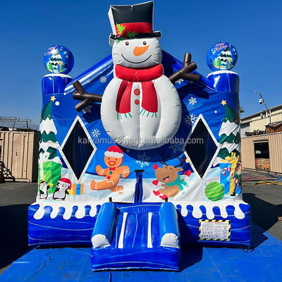 14 anni di Natale 13x13 piedi Bambini Casa gonfiabile Balzo Bianca Casa gonfiabile bolla