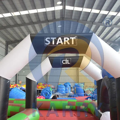 Amusement Digital Printing PVC Inflatable Bumper Car Track per il divertimento interno o esterno