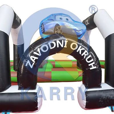 Amusement Digital Printing PVC Inflatable Bumper Car Track per il divertimento interno o esterno
