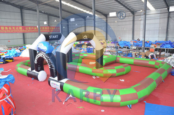 Amusement Digital Printing PVC Inflatable Bumper Car Track per il divertimento interno o esterno
