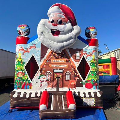 CE/EN71/EN14960 Castello gonfiabile per bambini certificato con area di scivolo e salto