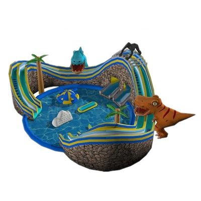 Migliora il tuo parco divertimenti con la nostra piscina di grandi dimensioni e il nostro scivolo d'acqua gonfiabile