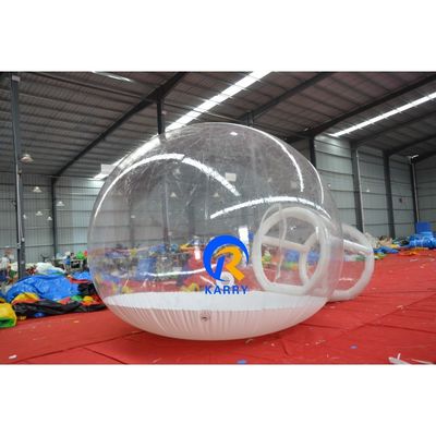 Tenda a bolle gonfiabile bianca per il matrimonio di Natale con neve e materiale in PVC