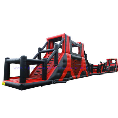 OEM accettabile 64ft lungo gonfiabile ostacolo corso giochi per bambini parco di divertimenti tema
