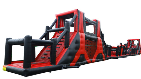 OEM accettabile 64ft lungo gonfiabile ostacolo corso giochi per bambini parco di divertimenti tema