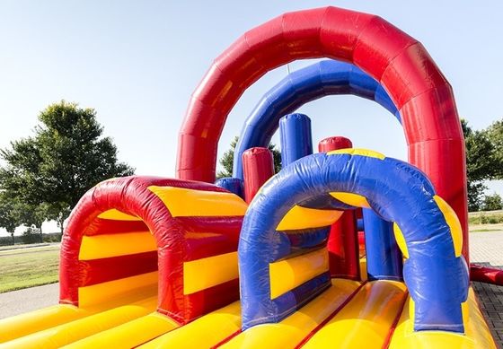 OEM accettabile 64ft lungo gonfiabile ostacolo corso giochi per bambini parco di divertimenti tema