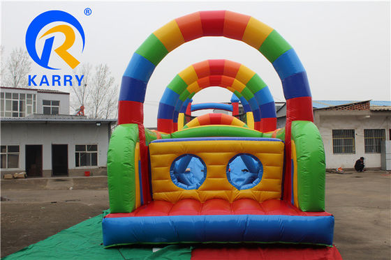 OEM accettabile 64ft lungo gonfiabile ostacolo corso giochi per bambini parco di divertimenti tema