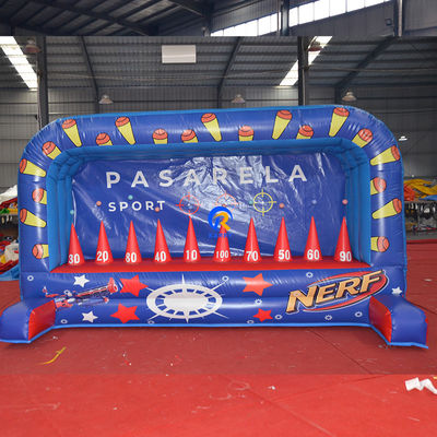 Giochi sportivi unisex Carnevale Gioco di sparatoria Gioco di basket gonfiabile per festa all'aperto