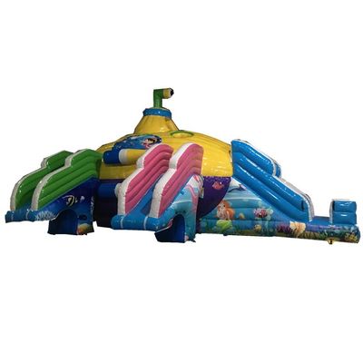 Colore personalizzato Castello Cupola Parco acquatico gonfiabile Acqua sottomarina Parco terrestre mobile