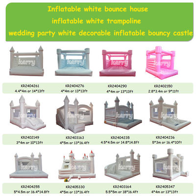 Personalizzare accettabile gonfiabile castello rimbalzante combo scivolo per festa di nozze Moonwalk