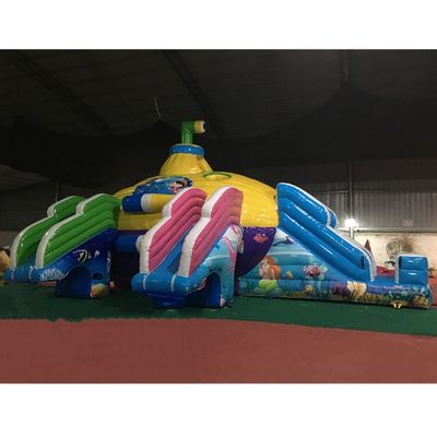 Colore personalizzato Castello Cupola Parco acquatico gonfiabile Acqua sottomarina Parco terrestre mobile