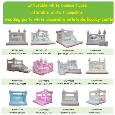 Personalizzare accettabile gonfiabile castello rimbalzante combo scivolo per festa di nozze Moonwalk
