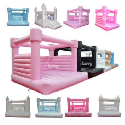 Personalizzare accettabile gonfiabile castello rimbalzante combo scivolo per festa di nozze Moonwalk