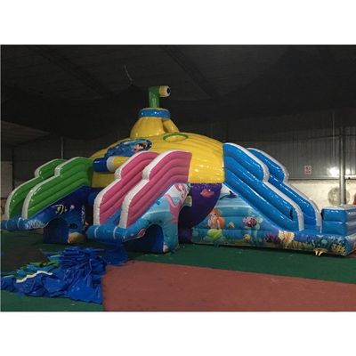 Colore personalizzato Castello Cupola Parco acquatico gonfiabile Acqua sottomarina Parco terrestre mobile