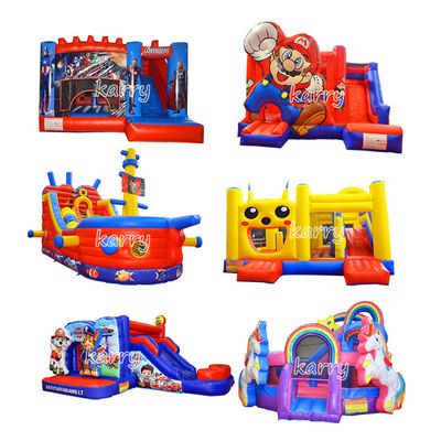 Commercial Inflatable Castle Combo Collection con kit di riparazione del soffiatore e logo personalizzato