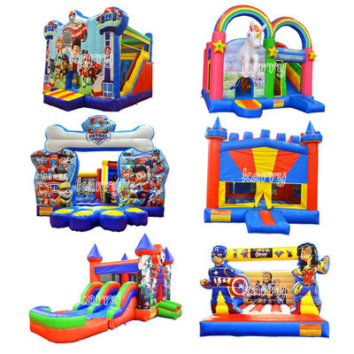 Commercial Inflatable Castle Combo Collection con kit di riparazione del soffiatore e logo personalizzato