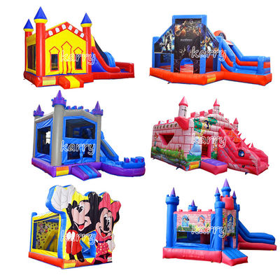 Commercial Inflatable Castle Combo Collection con kit di riparazione del soffiatore e logo personalizzato