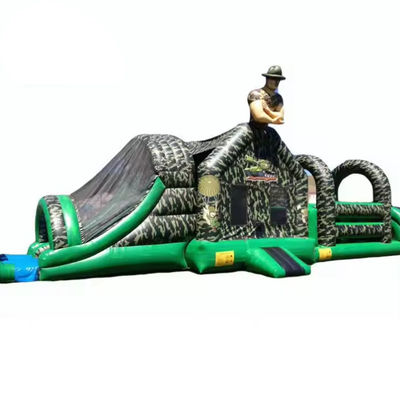 CE/EN71/EN14960 Corso di ostacoli gonfiabile approvato per materiale di telo in PVC da 0,55 mm