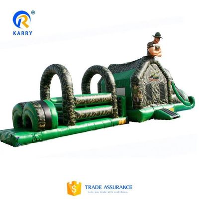 CE/EN71/EN14960 Corso di ostacoli gonfiabile approvato per materiale di telo in PVC da 0,55 mm