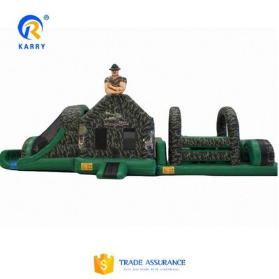 CE/EN71/EN14960 Corso di ostacoli gonfiabile approvato per materiale di telo in PVC da 0,55 mm