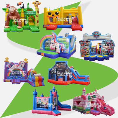 Festa per bambini sfollabile Bouncer castello scivolo Combo Chateau gonfiabile colore personalizzato
