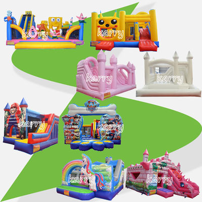 Festa per bambini sfollabile Bouncer castello scivolo Combo Chateau gonfiabile colore personalizzato