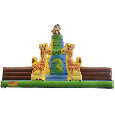 Giochi di Parco di divertimenti Giochi gonfiabili Climber Bouncy Gioco con soffiatore e colore personalizzato