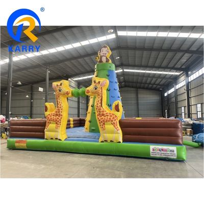 Giochi di Parco di divertimenti Giochi gonfiabili Climber Bouncy Gioco con soffiatore e colore personalizzato
