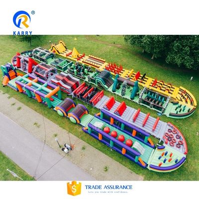 Acceptabile OEM gonfiabile Ocean Run tema Corso di ostacoli per giochi di sfida unisex
