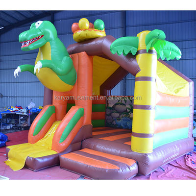 Numero OEM Capacità 100-500kg Dinosauro Castello gonfiabile con combo di diapositive