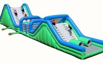 Giant Commercial Inflatable Obstacle Course Bounce House Slide PORTABLE Carry Outdoor