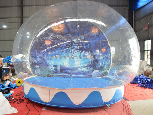 Tenda di Halloween a sfere di neve trasparente gonfiabile per bambini