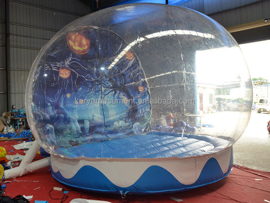 Tenda di Halloween a sfere di neve trasparente gonfiabile per bambini