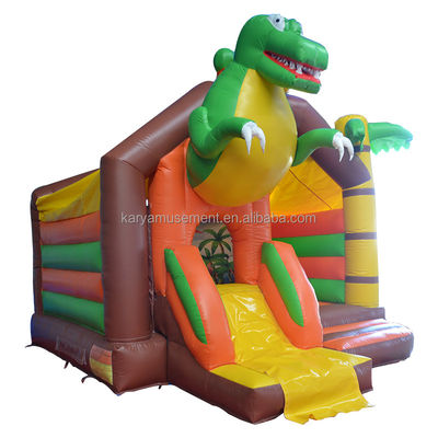 Kit di riparazione inclusi Inflatabile per bambini Dino Park Bouncer castello con scivolo