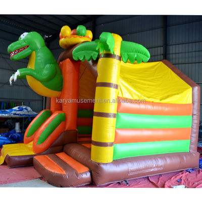 Kit di riparazione inclusi Inflatabile per bambini Dino Park Bouncer castello con scivolo