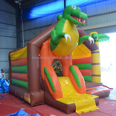 Kit di riparazione inclusi Inflatabile per bambini Dino Park Bouncer castello con scivolo