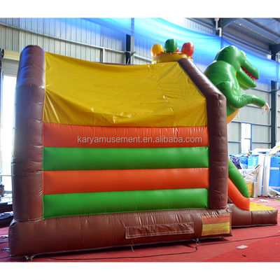 Kit di riparazione inclusi Inflatabile per bambini Dino Park Bouncer castello con scivolo