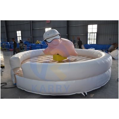 Commerciale interattivo meccanico maiale gonfiabile macchina da cavallo per il divertimento di carnevale